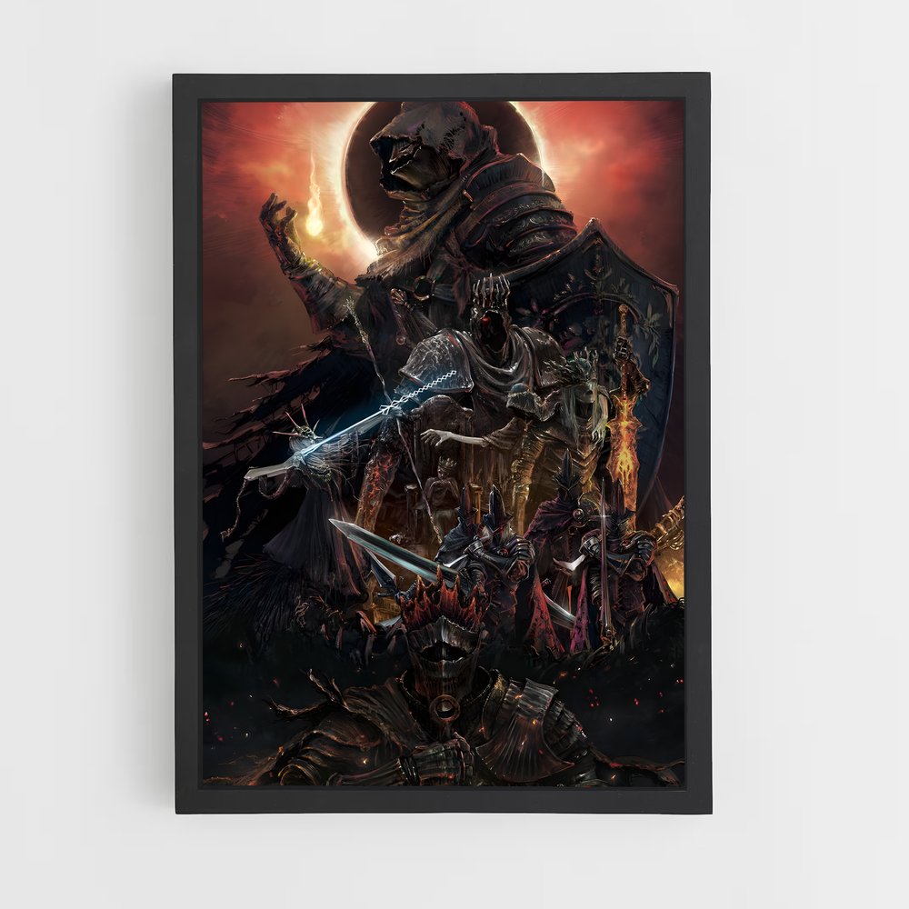 Poster L'Élu des Ténèbres – affiche Dark souls (vue 2)